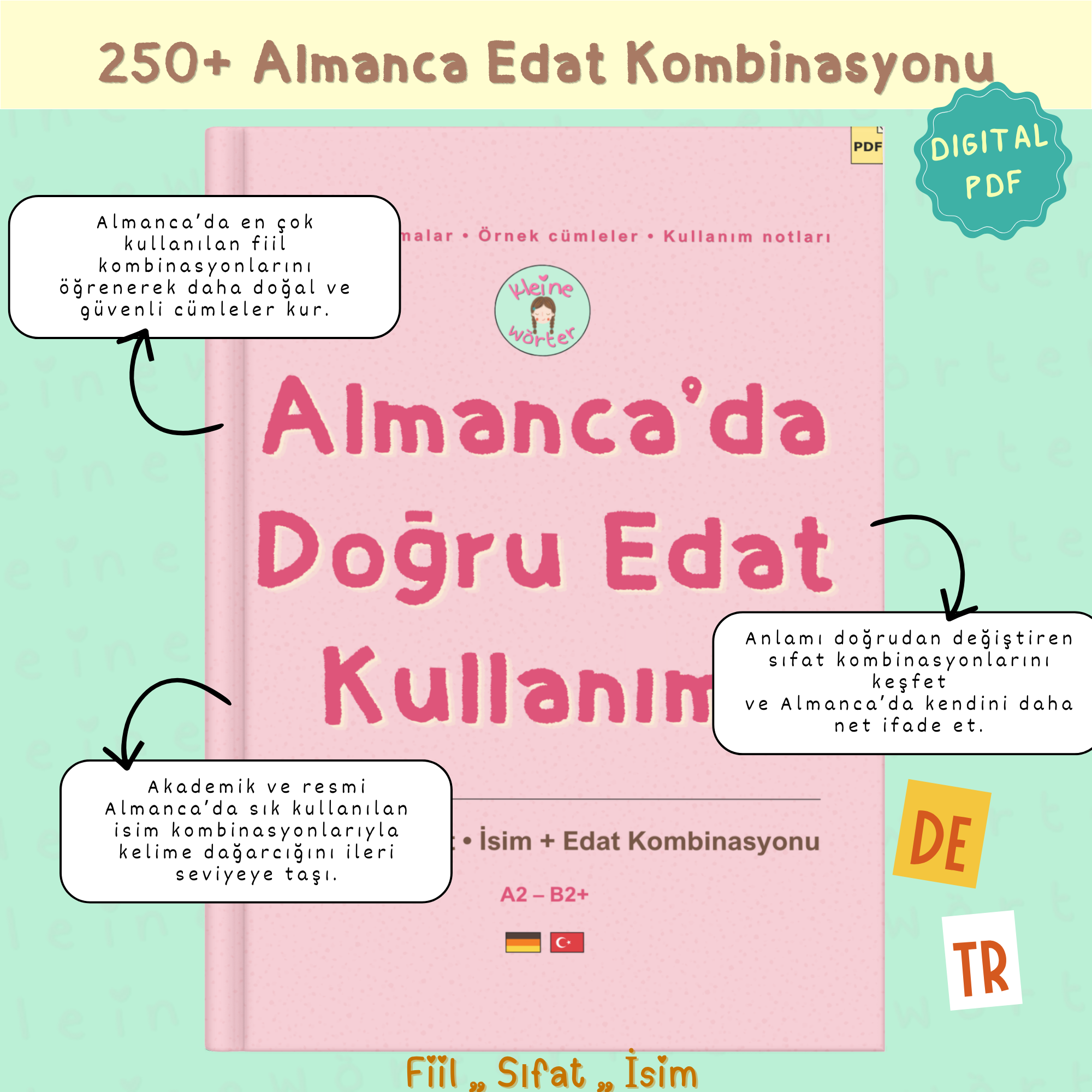 Almanca’da Doğru Edat Kullanımı ürün kapağı